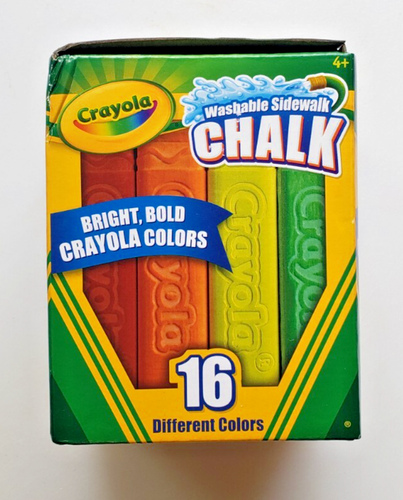 Crayola Washable Sidewalk Chalk 16 Different Colors