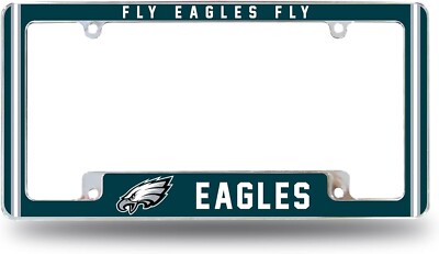2pcs  License Plate Frame for Philadelphia Eagles Fly Eagles Fly