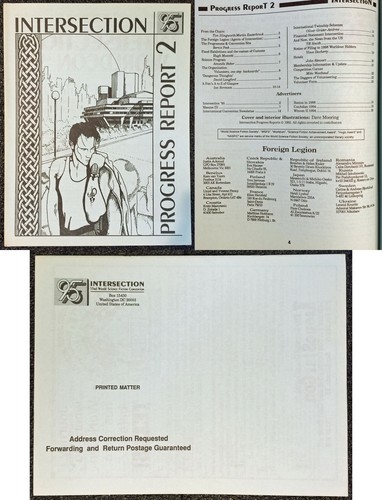 Intersection Progress Report 2 1995 WORLDCON 53 Glasgow SCI-FI FANZINE wOw nice!
