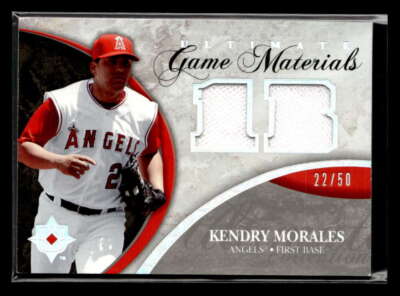 2006 Ultimate Collection Kendrys Morales Dual Jersey Relic /50 FX2133