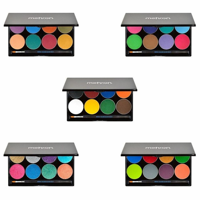 Mehron Paradise Brilliant E17d5 Face Paint Palette 8 Colors for sale online eBay