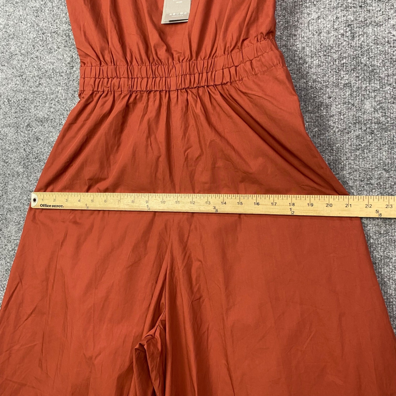 NEW Sans & Sans Back Parting Off Square Neck Sleeveless Wide Leg Jumpsuit