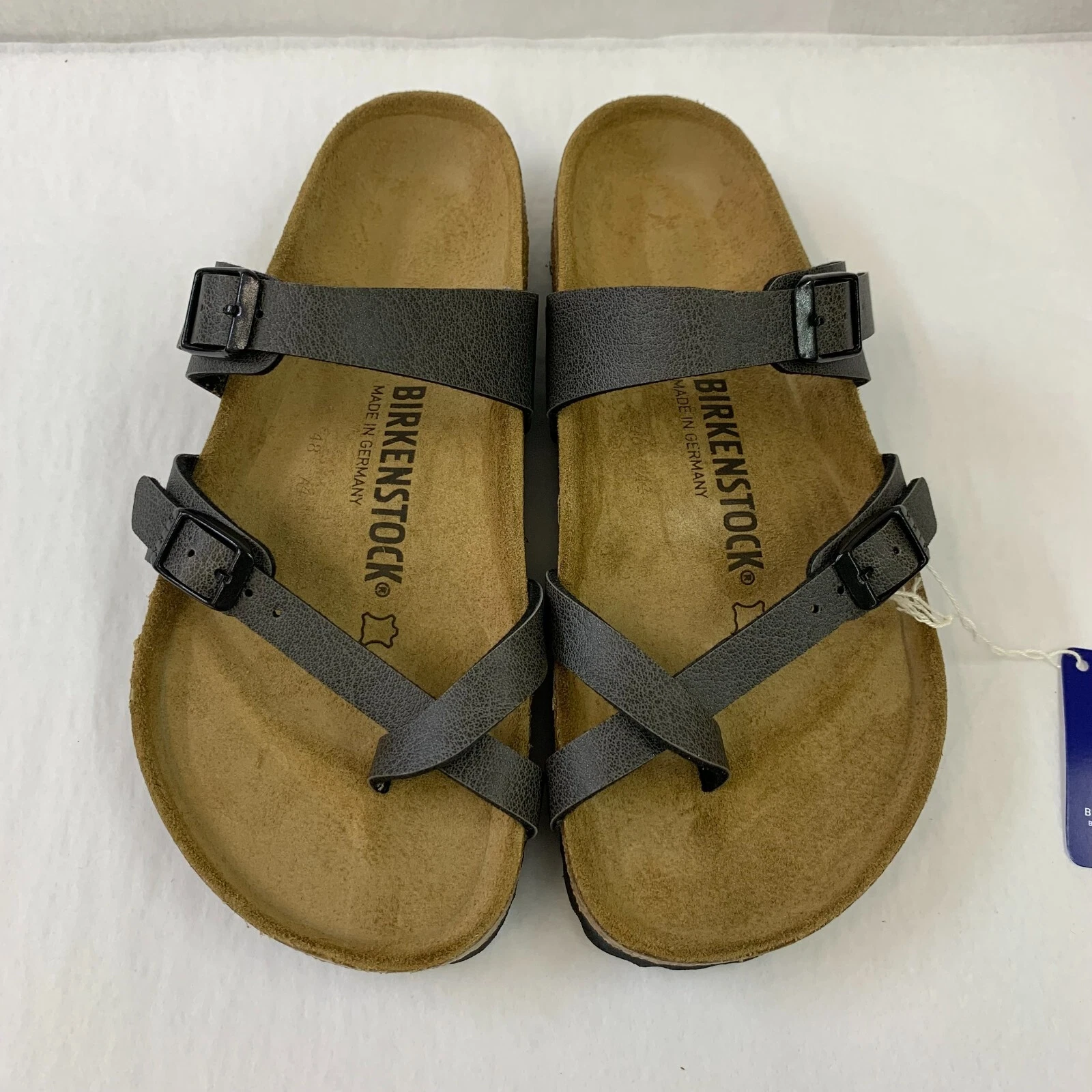 Birkenstock New w/ Box Mayari Pull Up Anthracite Birko-Flor Regular Select Size