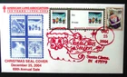 US, 2004 Santa Claus Indiana FDC & Tied On, Purple Santa Claus, Unused