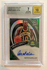 Graded 2019-20 Panini Spectra Radiant Signatures Nate McMillan Auto Card
