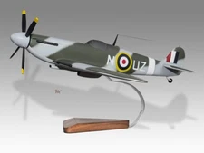 Supermarine Spitfire Mk II B UZ-N Desk Wood Airplane New Model Large Scale 1/24