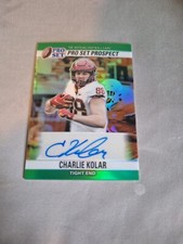 2022 LEAF METAL GREEN PRISMATIC ROOKIE AUTO SSP #90-CK1 CHARLIE KOLAR RC 12/15