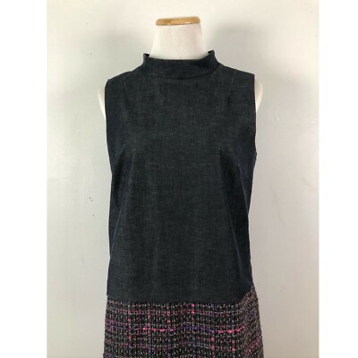 halogen denim dress Halogen Denim Cap Sleeve Mini Dress Medium