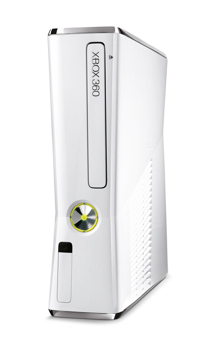 Microsoft Xbox 360 Slim System w/4GB Memory, HDMI Port & Optical Audio  (White) - Unit Only