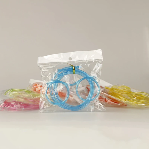 Silly Straw Glasses Bendy Novelty Flexible Drinking Bar Kid Party Game Toy - Picture 5 of 8