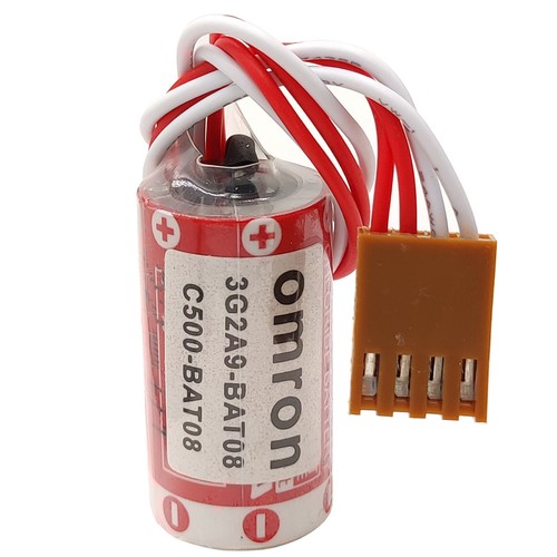 10Pcs ER17/33 (2/3A 3.6V ) PLC Battery For Omron C500-BAT08 3G2A9-BAT08 w/ Plug - Picture 2 of 5