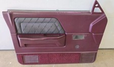 1989 89 Dodge Dakota Shelby Left Driver Side Interior Door Panel Card Maroon