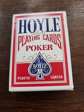 Hoyle Official Playing Cards Poker #1201 Plastic Coated New Sealed Made In USA!
