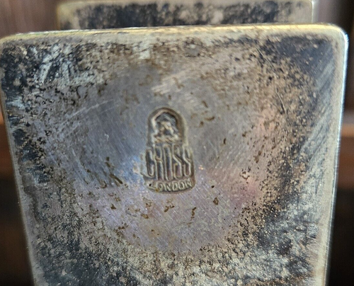 1930's Art Deco Silver Plated Mark Cross London Ashtray With Matchbox Holder - Picture 7 of 9