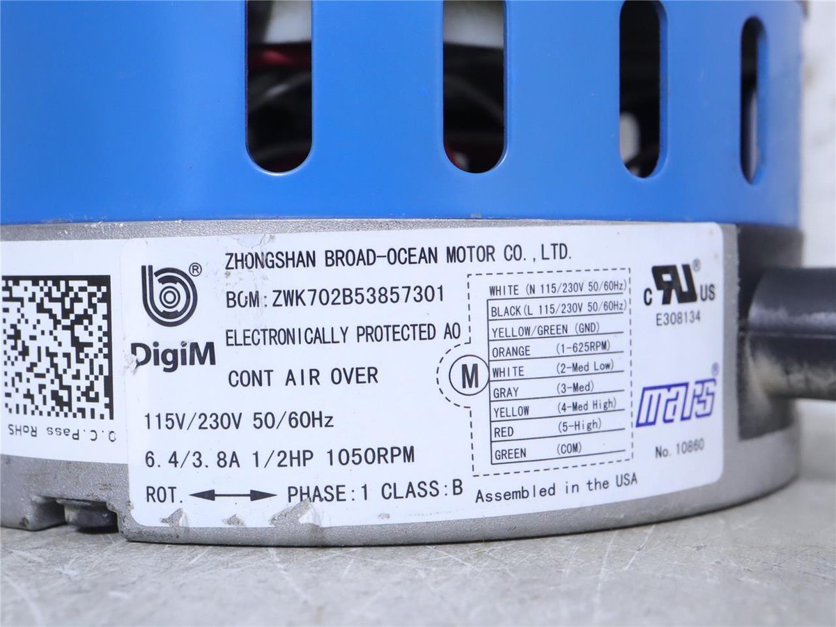 Broad-Ocean ZWK702B53857301 ECM Programmable Blower Motor