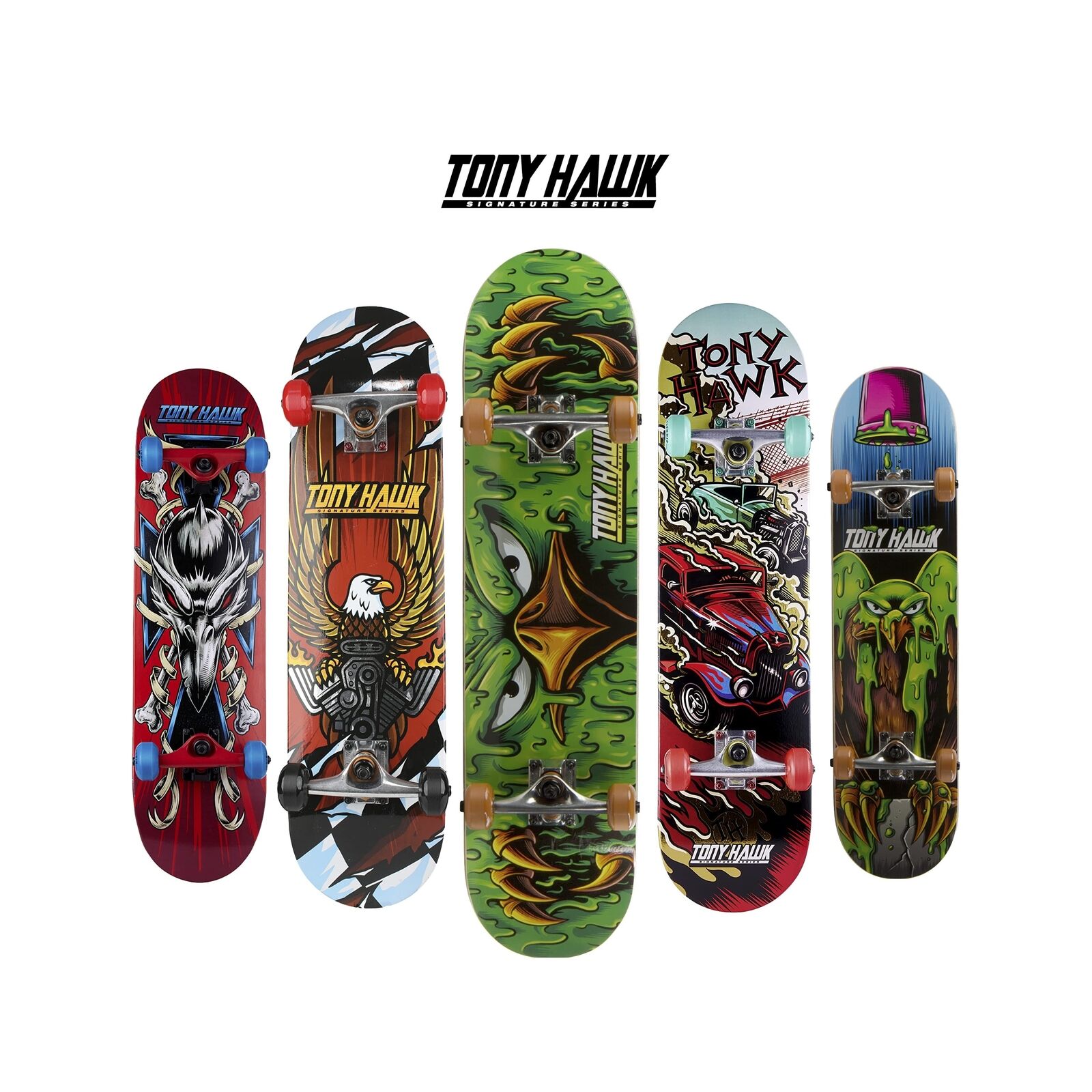 Tony Hawk 31 Inch Skateboard, Tony Hawk Signature Series 2, 9-Ply Maple  Deck Skateboard for Cruising, Carving, Tricks and Downhill