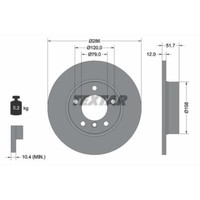 Textar 2X Bremsscheibe Vorne Ø286 Mm Voll FüR BMW 3Er Cabriolet E36 318I 316I