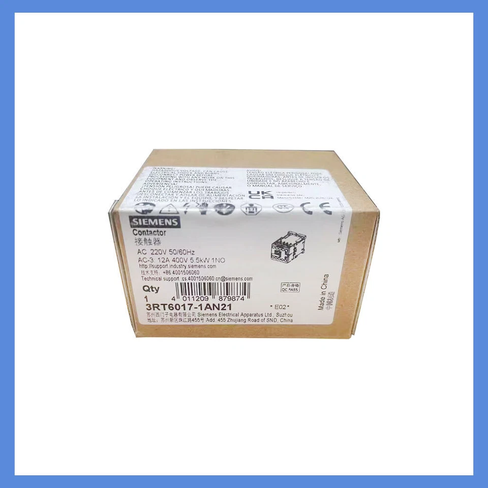One SIEMENS New contactor 3RT6017-1AN21 AC220V 3RT60171AN21 Fast Shipping - Image 4 of 4