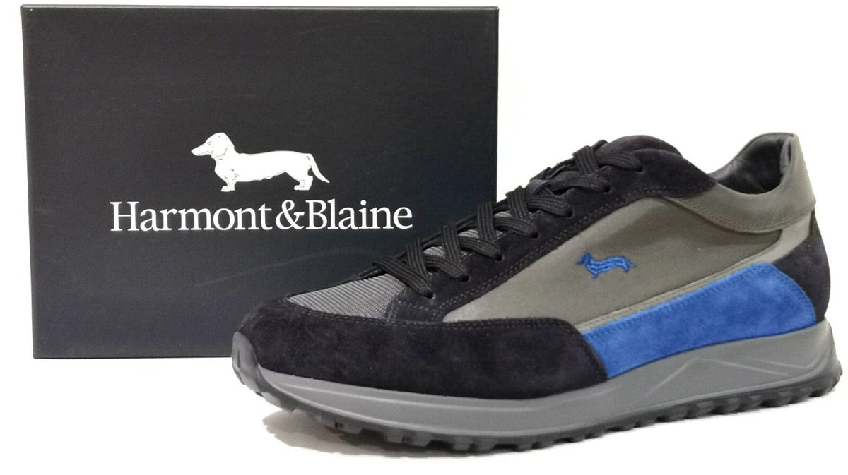 HARMONT BLAINE ART 090.6390 SNEAKER UOMO BLU GRIGIO A I 2020 2021 SCONTATE