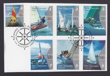 N.Z. : 1999 YACHTING  F.USED ON PEICE EX FDC  ACS 1581-7 INC P/S ..