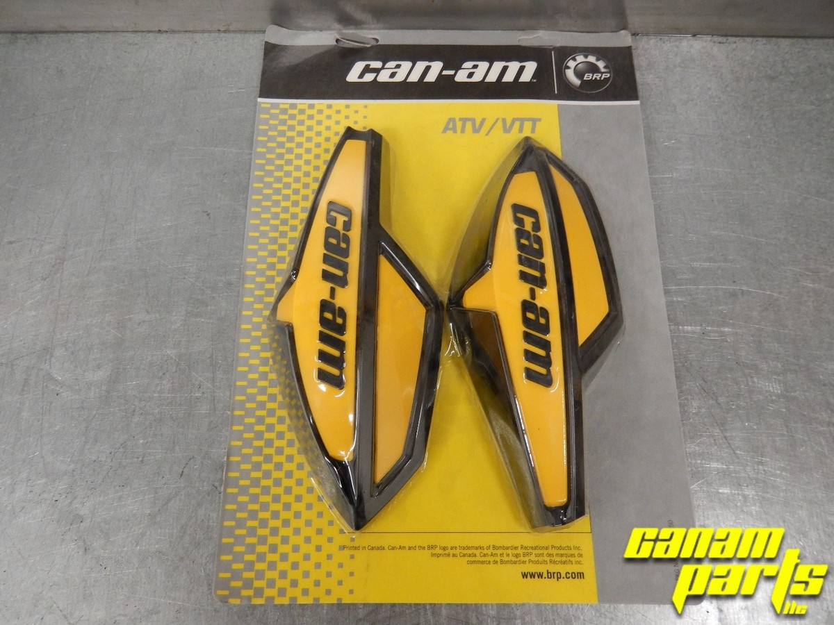 Can-Am Yellow Wind Deflector Hand Guard Kit w/ Mounting Kit