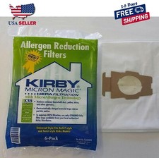 For KIRBY VACUUM BAGS 6 Sentria UNIVERSAL F Style MICRON MAGIC Hepa White Cloth