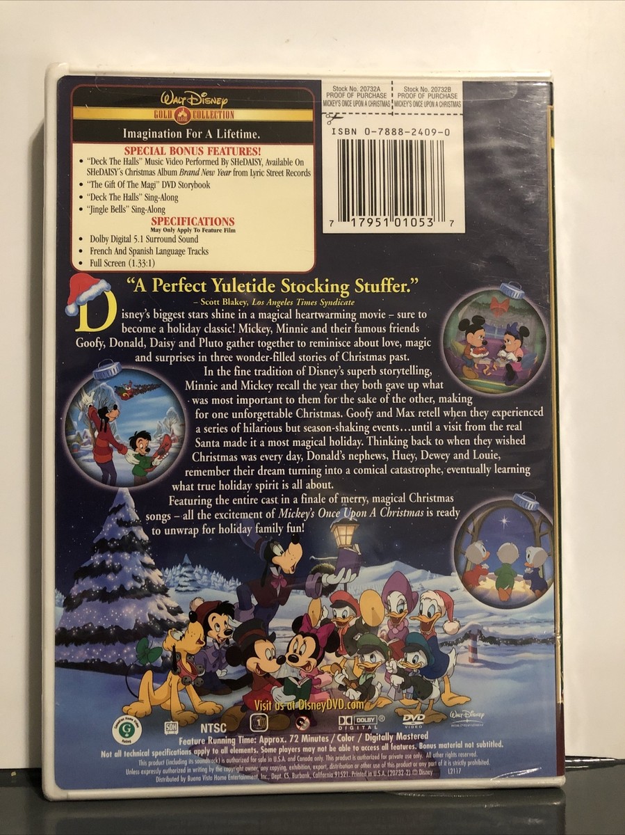 MICKEY`S ONCE UPON A CHRISTMAS DVD NEW | eBay