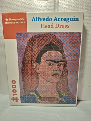 Pomegranate ALFREDO Arreguin 'Frida Kahlo' HEAD DRESS PUZZLE NEW/SEALED 1000 PC
