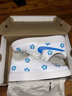 Nike Air Force 1 '07 White 12.5 Mens (Chummy's Custom)