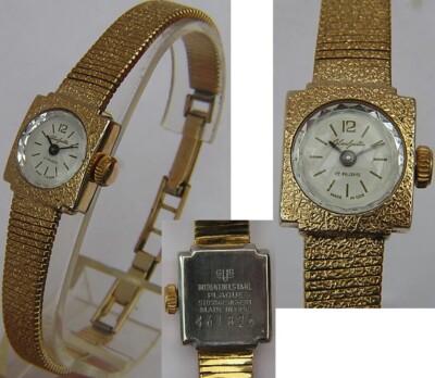Top mechanische original GLASHÜTTE Damenarmbanduhr Kaliber GUB 09-20 DDR Zeit