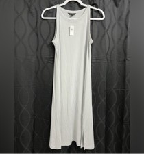 NWT $69 Banana Republic Sandwash Gray Modal Tank Dress Size S