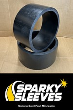 HDPE Drift Trike Sleeves 11.3" Diameter 6" Wide 3/4" Thick with Square 90  Edges