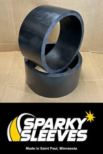 HDPE Drift Trike Sleeves 11.3" Diameter 6" Wide 3/4" Thick with Square 90º Edges