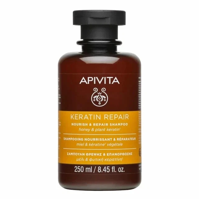 Apivita Keratin Repair Shampoo 250 ml + Conditioner 150ml(Honey & Plant Keratin) - Image 2 of 3