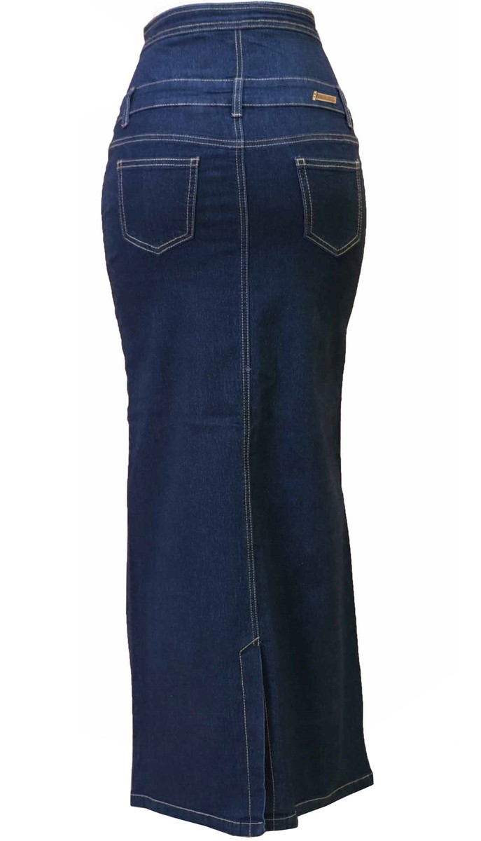 Long Denim Skirt Skirts Online 2018 Women's Juniors High Waist