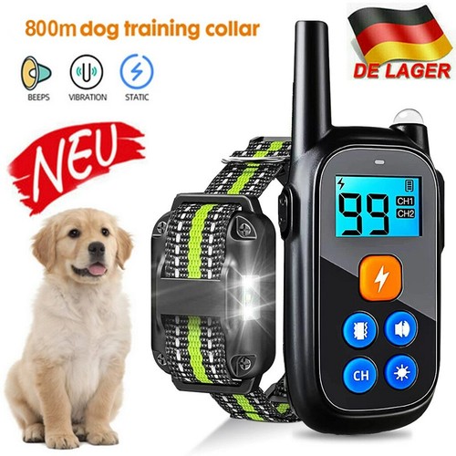 Elektroschock Pet Dog Training E-Halsband Anti-Bark Obedience Stromschlag 800M - Bild 3 von 14