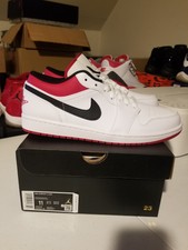 Size 11 - Air Jordan 1 Low 'White University Red' 553558-118 2020