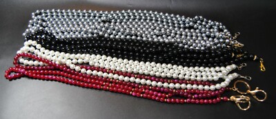 Lot of 12 Beaded Lanyards Necklace Badge Holders NEW