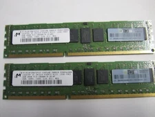 2 pcs "M" 2GB 2Rx8 PC3-10600R-9-10-BP MEMORY MODULES