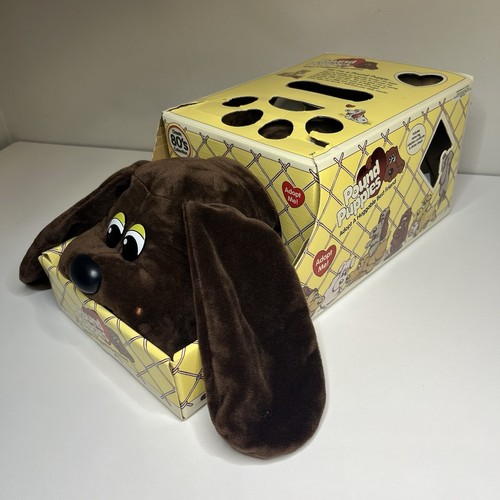 Pound Puppies Classic 80's Collection Adopt A Huggable Best Friend Dark Brown - Picture 1 of 7
