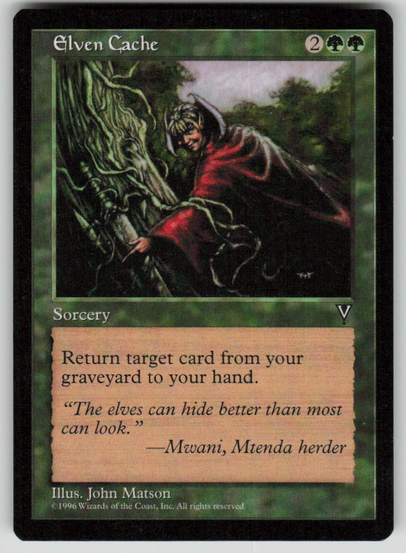 Elven Cache Common Visions MTG Near Mint