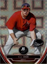 2013 Bowman Platinum Chrome Prospects X-Fractors #BPCP73 C.J. Cron - BB