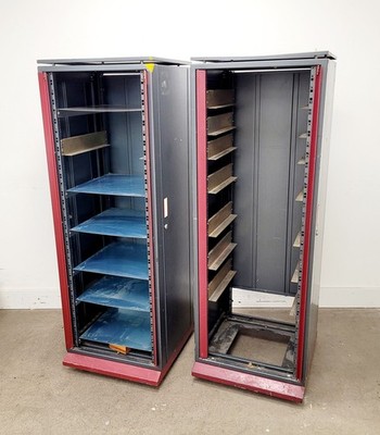 2 x Server Racks with Shelving and Shared Key | eBay UK