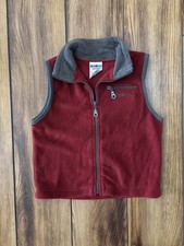 Vintage 90s OshKosh B'Gosh Fleece Full Zip Vest Unisex Size 3T NEW 