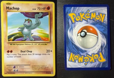 MACHOP 57/108 EVOLUTIONS REVERSE HOLO POKEMON NEAR MINT