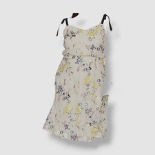 Donna Morgan Women's Yellow Embroidered Blouson A-Line Dress Plus Size 20W