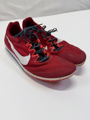 Nike Zoom Rival D 10 907566-601 Mens US 13 Sneakers Red Athletic Running Shoes