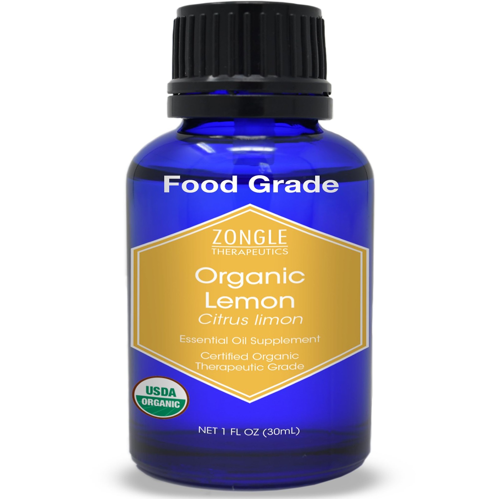 Organic, Lemon Essential Oil, Food Grade, for Cooking, Baking &ndash; 100% Pure, Le...
