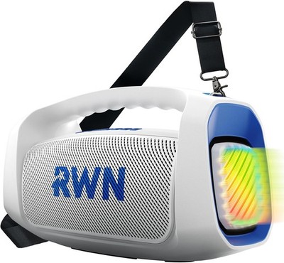 Wireless Speaker with Light Show 160W IP67 TWS Blue White