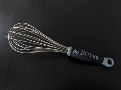 GOMA Fouet Professionnel en Acier Inoxydable - 26 cm, Ergonomique, Argent - Photo 1/4